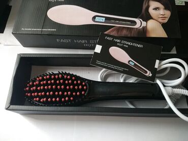 Макияж лица: FAST HAIR STRAIGHTENER HQT-906 – saç düzləşdirən daraq - Model