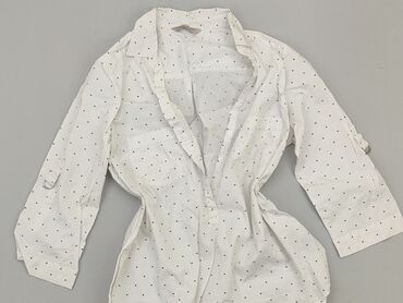 biała spódniczka w czarne kropki: Bluzka Damska, Marks & Spencer, L, stan - Dobry