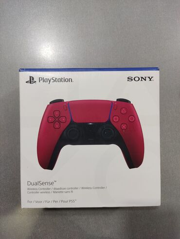 ps 5 pultu: Playstation 5 üçün qırmızı ( red ) coystik ( dualsense ). Tam yeni