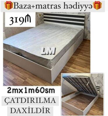 hediye qutusu: Yeni, İkinəfərlik çarpayı, Bazalı