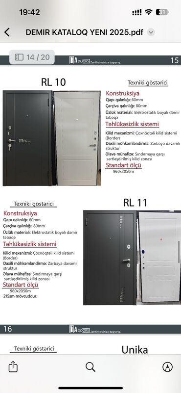 Giriş qapıları: Mənzil üçün Yeni Giriş qapısı 90x205 sm Zamok ilə, Zəmanətli, Pulsuz quraşdırma, Pulsuz çatdırılma — 2