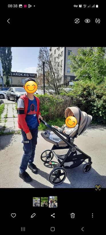 кожанные обуви: Балдар арабасы, түсү - Күрөң, Колдонулган