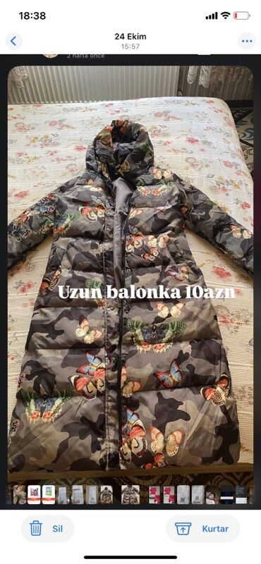 женские кофты для полных: Uzun qadın balonkası - Model: uzun, kapüşonlu - Naxış: kamuflyaj fon