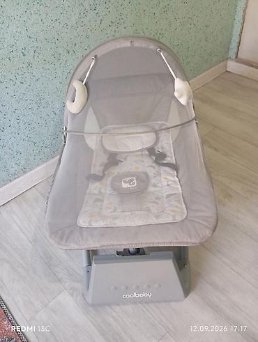 электро мабил расрочка: Детские товары: 1) Электрокачеля/шезлонг Coolbaby - Цвет: серый - — 1