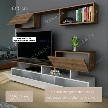 тв тумбы на заказ: Tv stend tv alti sifarisle hazırlanır. ⚜️Rəng ve olcu seçimi var