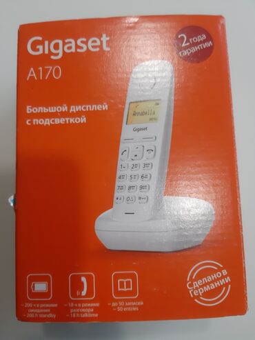 Стационарные телефоны: Стационарный телефон Gigaset, Беспроводной, Новый, Самовывоз, Бесплатная доставка