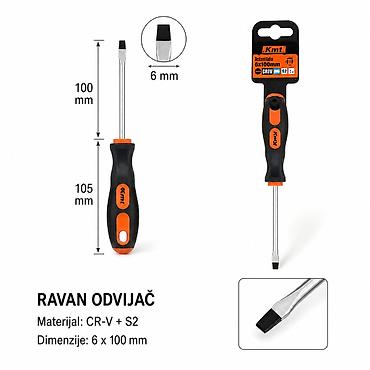 KMT Odvijač sa ručkom za masažu 2308943 Ravan odvijač za precizan rad