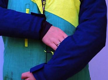 Ski jakne: Zimska/ski jakna – žensko - Trobojni dizajn: tamnoplava, limeta i — 8