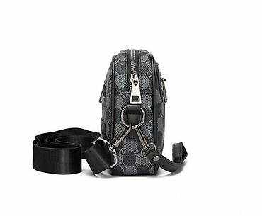 Барсетки: Барсетка, Материал: Комбинированный материал, Застежка на молнии, Новый — 4