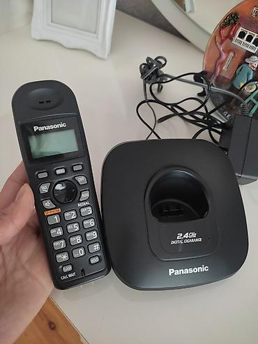 kabelsiz ev telefonlari: Stasionar telefon Panasonic, Simsiz, İşlənmiş, Ünvandan götürmə — 2