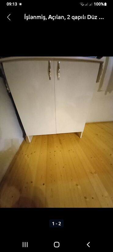Ev üçün digər mebel: İşlənmiş, Açılan, 2 qapılı Düz dolab, Azərbaycan