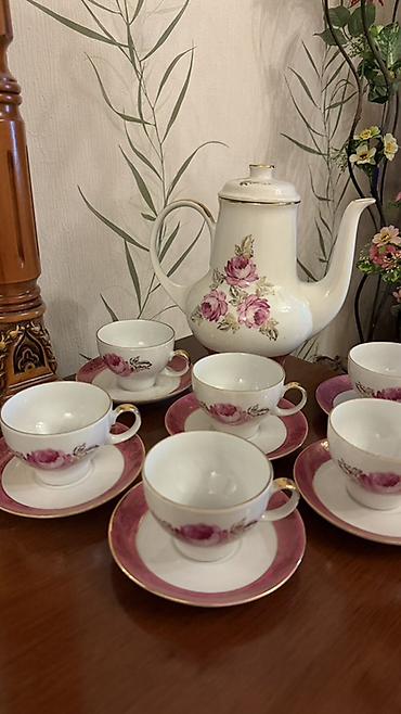 ag qapi: Çay dəsti, rəng - Ağ, Farfor, 6 nəfərlik — 3
