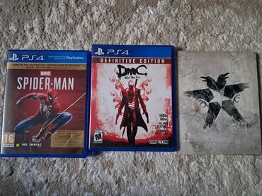 сони плейстецшен: Продаю 3 диска для ps4/ps5 Marvel's spider man - 1000 сом Dmc devil