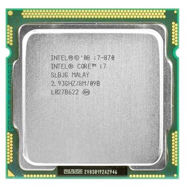 core: Prosessor Intel Core i7 870, 2-3 GHz, 4 nüvə, İşlənmiş