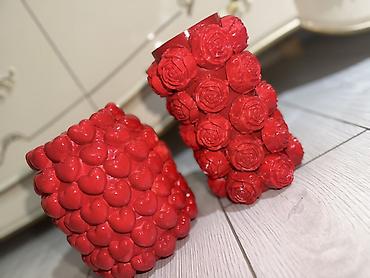 Вазы: Декоративные вазы-кашпо ручной работы - Материал: керамика/гипс — 4