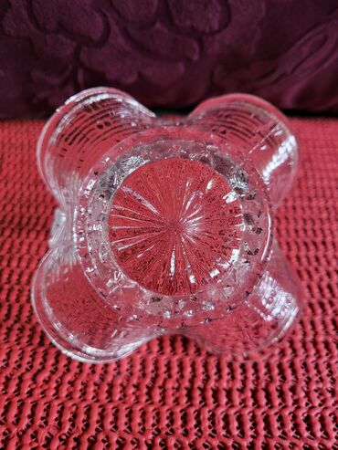 Ostali kućni dekor: Korpica nova vintaz,duvano staklo. Nova korpica na korpi u staklu — 9