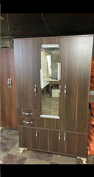 giris dolabi: Güzgülü üçqapılı paltar şkafı - Modellər: açıq krem, ağ və müxtəlif — 4