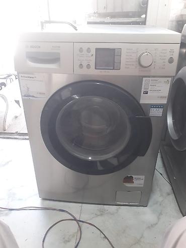 Bosch paltaryuyan maşın, ön yükləməli model. Korpus paslanmaz polad