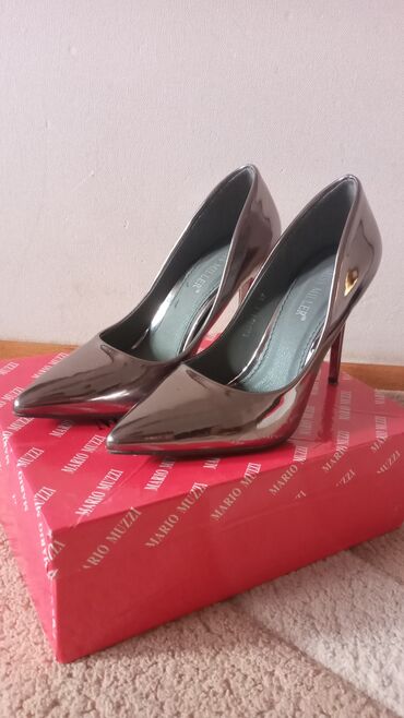 женские прозрачные туфли: Туфли, Размер: 37, цвет - Серебристый, Новый
