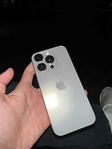 apple studio: IPhone 15 Pro, Б/у, 128 ГБ, Natural Titanium, Коробка, 85 % — 4