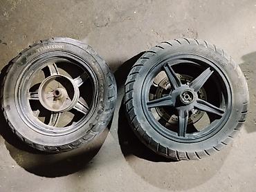 r17 honda: Колеса в сборе <130 / 70 / R <13, Лето, Б/у, Комплект, Литые — 3