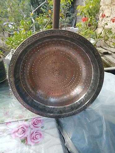 samovar aliram: Misdən as suzən 150 yasi var. - Material: əl işi mis (döymə mis) - — 1