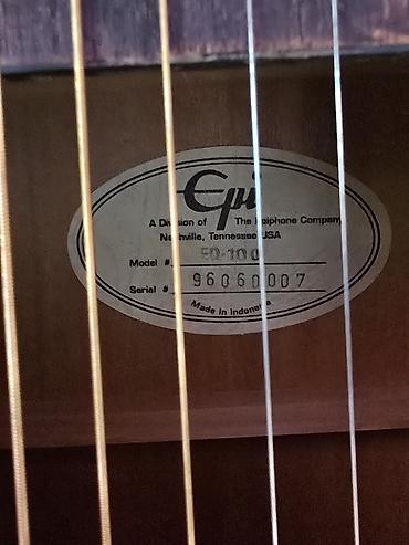 Гитары: Акустическая гитара Epiphone (Epi by Gibson), модель CD-100, сделано в — 8