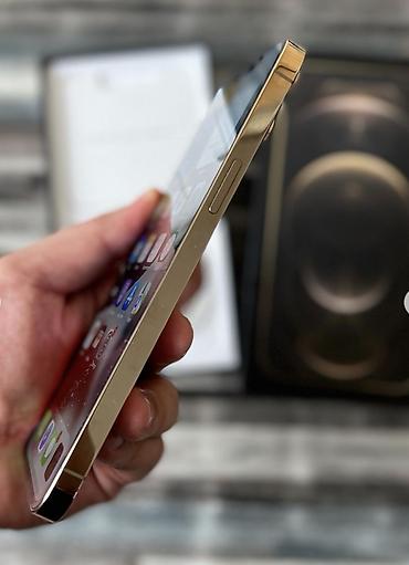 Уюлдук телефондор жана аксессуарлар: IPhone 12 Pro Max, Колдонулган, 256 ГБ, Алтын, Коргоочу айнек, Кабель, Куту, 100 % — 2