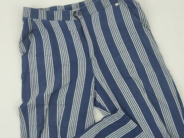 materiałowe spodnie paperbag: Material trousers, Pull and Bear, L (EU 40), condition - Good