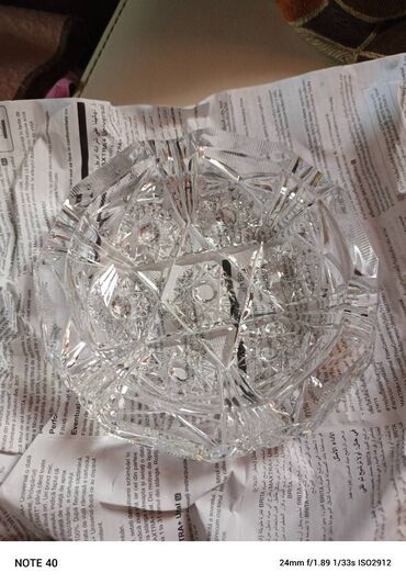 Digər dəstlər və servizlər: Xrustal kül qabı Çexiya 2 si biryerdə satılır çatdırılma 1 manat əlavə — 5