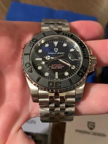 Ručni satovi: PAGANI DESIGN PD-1651 - Crno/Plava -Rolex YACHT MASTER Potpuno nov — 7