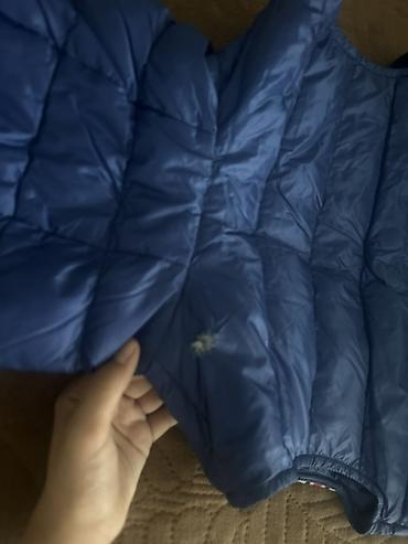 Утепленные жилеты: ОРИГИНАЛ Жилетка Moncler, синяя, стёганая - Классический пуховый — 10