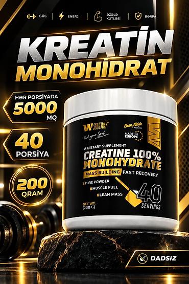 whey protein isolate: Kreatin Çəki: 100 - 200 g, Yeni — 1