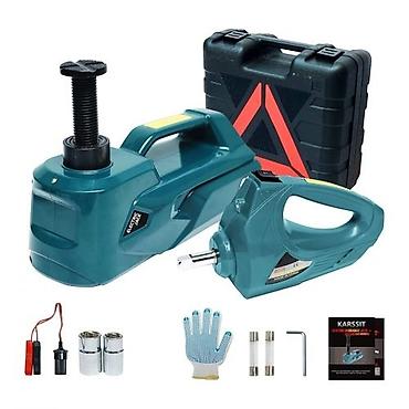 Инструменты для авто: Электрический Домкрат + Шуруповерт для колес Electric Jack 2 в 1 цена — 1