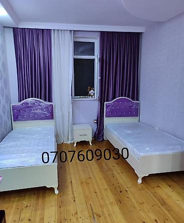 İkili uşaq/yataq otağı dəsti - 2 ədəd tək nəfərlik çarpayı: krem