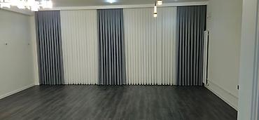 projektor perdesi: İkiqat pərdə sistemi – zolaqlı dekorativ drapery - Model: İkili — 5