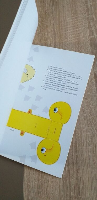 Knjige i stripovi: Modeli od papira format a4 deblji papir patka,prase i krava vulkančic — 9