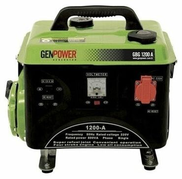 Генераторы: Генератор GenPower (Турция 🇹🇷) GBG 1200 A - 1 кВт / фаза, бензиновый