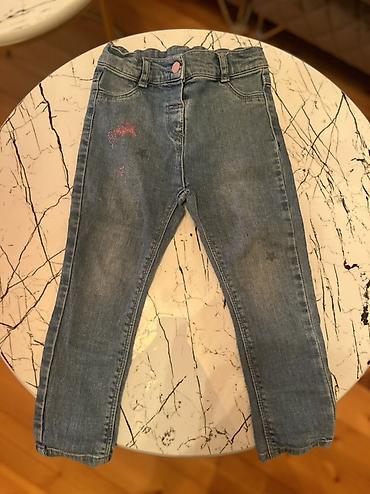 baggy şalvar: Uşaq cins şalvarı - Model: Qız uşaqları üçün dar kəsimli (skinny) — 1