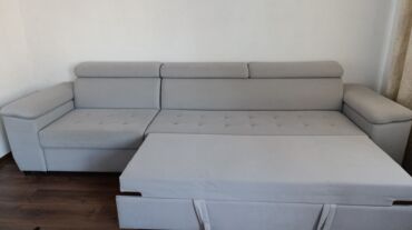 Прямые диваны: Прямой диван с длинными подлокотниками и регулируемыми подголовниками — 6