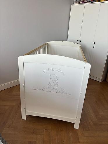mothercare манеж: Для девочки и мальчика, Б/у, Четырехугольная, Колыбель, Без бортиков, С матрасом, Без механизма качания — 4