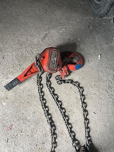 baklar və cənlər: Mexaniki zəncirli qaldırıcı (lever hoist) — 2 qarmaqlı model — 5