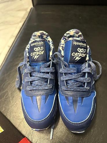 Детская одежда и обувь: Цвет - Голубой Кроссовки, Reebok, Размер: 31, Для мальчиков — 3