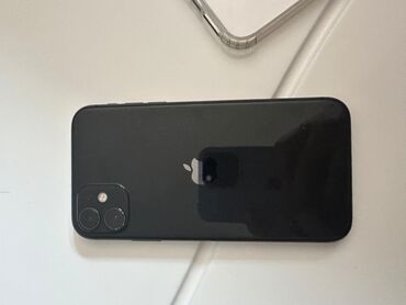 iphone 11 satış: IPhone 11, 64 GB, Qara, Simsiz şarj, Face ID