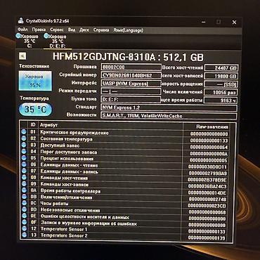 Жесткие диски, переносные винчестеры: Накопитель, Б/у, SK Hynix, SSD, 512 ГБ — 10