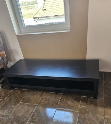 komoda za peskire: TV stand, color - Black, Used