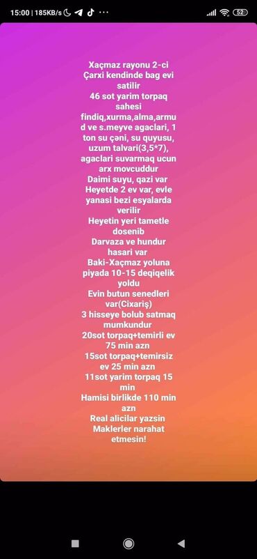 Bağ evlərinin satışı: Bakı, 1 kv. m, 5 otaqlı — 9