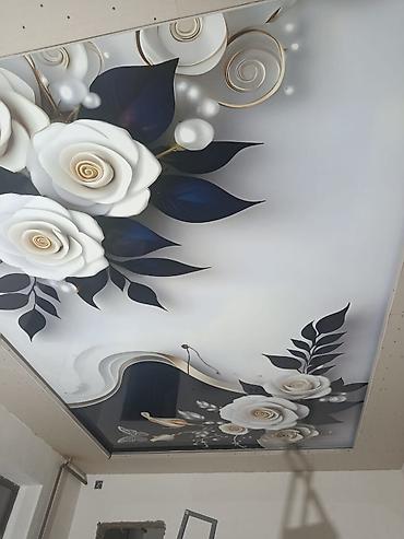 Натяжной потолок: Натяжной потолок Глянцевое, Матовое, 3D потолки Гарантия, Бесплатная консультация, Бесплатный замер — 3