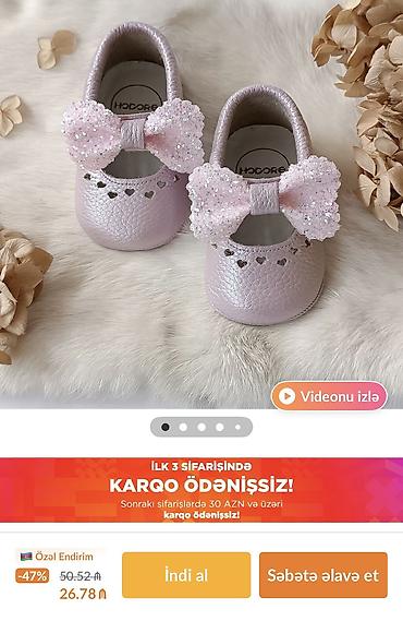 ortopedik ayaqqabılar: Rəng - Bənövşəyi Tuflilər, Ölçü: 18, Qız üçün — 3