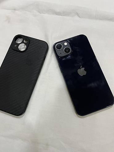 IPhone 13, Б/у, 128 ГБ, Черный, Защитное стекло, Чехол, Кабель, 81 %